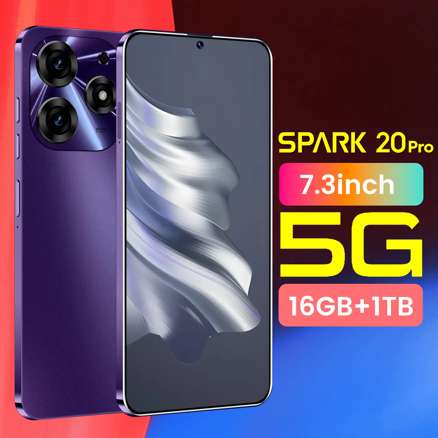 Tecno spark ponsel keamanan, Hp Asli 20 pro 5g android 2 sim dengan kartu sim ganda