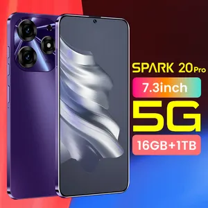 تيكونو سبارك 20 برو 5g أندرويد 2 شريحة كاميرا أمان عالية الجودة أصلي هاتف خلوي بشريحتين