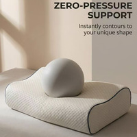 Oreiller en mousse à mémoire de forme, à rebond lent, à forme ondulée, grand et extra-large, pour le soutien cervical et l'augmentation de la hauteur, pour lit simple