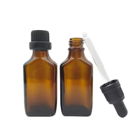 Prix d'usine – Flacon compte-gouttes en verre ambré de 15 ml et 30 ml pour huiles essentielles, sérum de soin et gouttes pour les yeux, avec sérigraphie