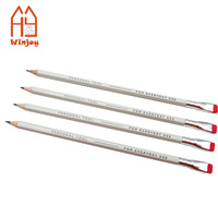 Crayons en bois personnalisés avec logo, 20 cm, HB, effilés, avec gomme plate, pour usage quotidien, écriture, étudiants, bureau