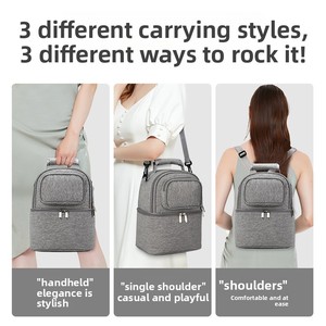 Große Kapazität Multifunktionale Muttermilch-Aufbewahrungstasche Thermotasche für Mutterpflege Babyflaschen-Kühltasche mit Logo - Product Image 5