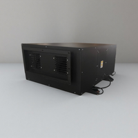 Déshumidificateur de plafond industriel 240L/jour, système d'absorption d'humidité par conduit, pour gymnase et bibliothèque