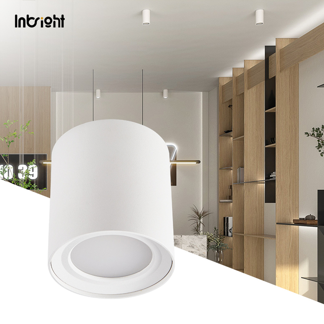 Surface Mounted IP65 LED Ceiling Downlight 15W 30W 50W Modern Hotel Indoor Use Cylinder Pendant Die-Casting Aluminum SMD