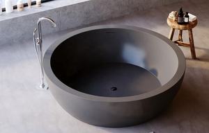 Tipo de instalación de remojo compuesto de resina para bañera de piedra de terrazo independiente - Product Image 2