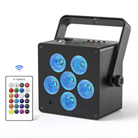Éclairage de scène LED rechargeable en gros, portable, alimenté par batterie, avec télécommande pour DJ, fête, location d'événements