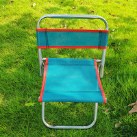 Tabouret pliant d'extérieur directement de l'usine pour le camping et la pêche, chaise pliante en tissu imperméable avec dossier