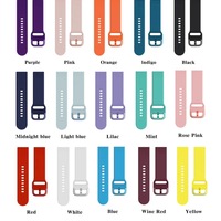 Pour samsung galaxy Watch Bracelet en silicone avec boucle colorée 20mm 22mm Bracelet en silicone