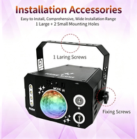 Nouvelle boule magique, lumière d'ambiance scénique clignotante, projecteur laser à tête mobile LED, lampe stroboscopique, LED RGB, contrôle DMX512