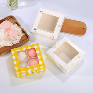 Custom Eco-friendly Recyclable Rigid Paper <b>Boxes</b> Embossing Matt Lamination High-End Food-Grade Windowed <b>Bakery</b> Packaging Gifts - Product Image 5