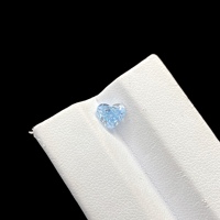 Bijoux Messi IGI CVD 1.1CT VS1 Diamant créé en laboratoire taille cœur bleu intense fantaisie Diamant cultivé en laboratoire