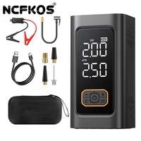 Démarreur de batterie NCFKOS avec compresseur d'air 12V pour véhicules essence et diesel, booster de batterie, batterie externe 2-en-1, gonfleur de pneus 150 psi