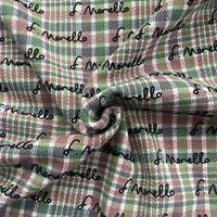 Tissu en laine mélangée floqué à carreaux, tissu épais en mélange de laine à carreaux floqués pour vêtements pour animaux, couvre-chefs et vêtements d'extérieur