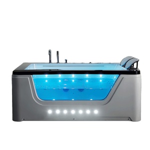 Baignoire à tourbillon en acrylique pour 2 adultes, baignoire <span class=keywords><strong>de</strong></span> massage, d'angle intérieur, avec oreiller et jets <span class=keywords><strong>de</strong></span> massage, nouveau design, <span class=keywords><strong>2021</strong></span> - Product Image 1
