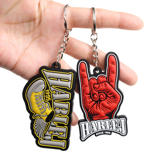 Luxe designer op maat gemaakte siliconen mode rubberen sleutelhanger 2D sneaker sleutelhanger groothandel voor tas - Product Image 1