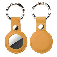 Étui de protection pour AirTag en similicuir, porte-clés pour animaux de compagnie (chats, chiens), anti-perte, mini-dispositif de suivi, étui pour balise de localisation