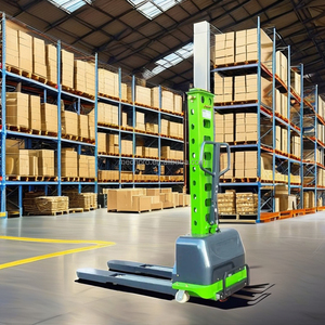 Küçük yarı elektrikli taşınabilir kendinden yükleme palet kaldırıcı istifleyici 1000kg kapasiteli Mini Forklift yük kaldırma araçları - Product Image 3