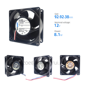 Ventilador Axial ebmpapst 3212J 92x38mm 12V DC 8.1W 6A 76.5CFM 6000RPM con Rodamiento de Bolas para Gabinete de Inversor, con Señal de Velocidad, 3212J/2NU-343 - Product Image 2