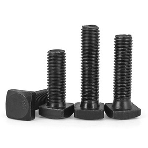 Болт с квадратной головкой черного класса 8,8 с полной резьбой с квадратной головкой M8 M10 M12 M16 M20 M22 M24 M27 M30 M33 M36 M42 - Product Image 3