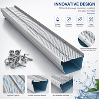 Filtre de toiture anti-colmatage en maille perforée en acier inoxydable à longue durée de vie, écran de drainage durable pour gouttière de bâtiment résidentiel