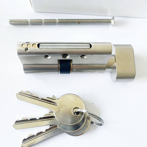 צילינדר נעילה מפליז 6 סיכה 30 + 30 מ "מ כפתור צילינדר 3 מפתחות יורו - Product Image 3