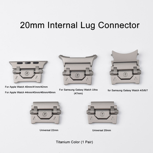 Conectores de Correa de Reloj Multifuncionales de Acero Inoxidable de 20 mm para Apple <span class=keywords><strong>Watch</strong></span> Serie 9 de 45 mm, Venta al Por Mayor - Product Image 6