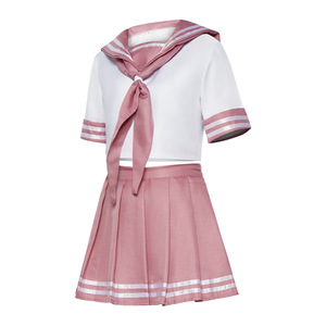 Uniforme de marinero Astolfo Cosplay, conjunto rosa y blanco con lazo para juegos de rol de anime - Product Image 5