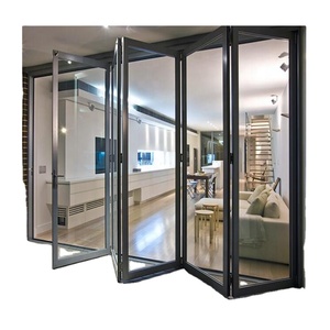 Portes pliantes ascenseur fenêtres en verre électrochromatique et Foshan extérieur commercial sécurité micro-ondes avec bas Bi porte pliante - Product Image 4