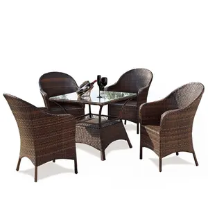 Tavoli e sedie da esterno sedia in Rattan tavolino balcone mobili per il tempo libero cartone moderno fornire Set da giardino dimensioni personalizzate