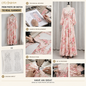 Elegante Abito Lungo in Chiffon Rosa con Stampa Floreale, Scollo a V, <span class=keywords><strong>Maniche</strong></span> <span class=keywords><strong>Lunghe</strong></span>, Vita Morbida, Lunghezza al Pavimento, Sexy e Casual per Uso Quotidiano - Product Image 5