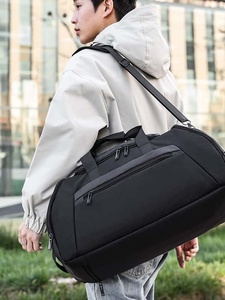 Unisex Fashion Gym Travel <b>Backpack</b> 36-<b>55L</b> Zipper Closure Water Resistant Adjustable Strap Black - Product Image 5