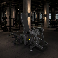 Reyk REYK-B03 Appareil d'extension des hanches à double position en acier, inclinable à 45 degrés, avec pile de poids de 75 kg+, pour musculation des épaules