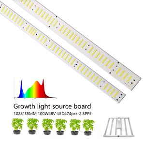 แผงไฟปลูกพืชทางการแพทย์<span class=keywords><strong>2022</strong></span> W,แผงหลอดไฟสเปกตรัมเต็มรูปแบบ + บอร์ด PCB อลูมิเนียม LED สีแดง45-48V สินค้าปี100 - Product Image 3