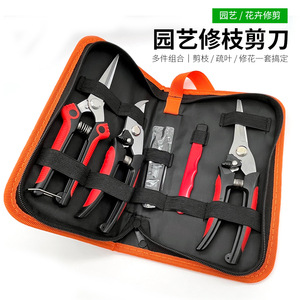 Sécateur de taille Pinheng en acier inoxydable avec poignée rouge, outil de jardinage manuel pour fleurs, arbres fruitiers et horticulture - Product Image 2