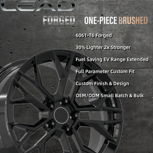 Jantes forgées LEAD Custom 16-24 pouces 6061-T6 Noir brillant pour Mercedes BMW <span class=keywords><strong>Audi</strong></span> Porsche - Product Image 2