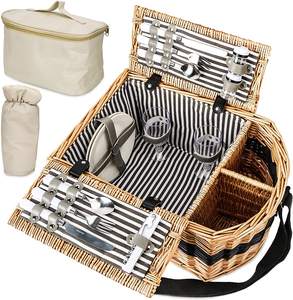 Cesta de Mimbre Drenagem Tejida Cesta Natural de Picnic de mimbre, Cesta de Picnic Cesta al por mayor cestas de Mimbre - Product Image 2