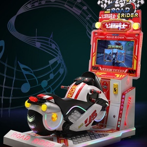 เครื่องเล่นเกมอาร์เคดสำหรับเด็ก คอนโซลวิดีโอเกม รถแข่งจำลอง อาร์เคด 3 มิติ รถจักรยานยนต์แข่ง ของเล่นสุดมันส์ - Product Image 4