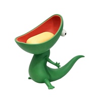 Porte-savon créatif en forme de lézard, plateau à clés en forme de reptile, organisateur de bureau pour salle de bain, entrée, comptoir, maison, bureau