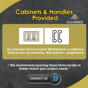 Armoires de garage sur mesure pour projets résidentiels |   Armoires de garage modernes pour buanderie |   Armoires de garage utilitaires de style Shaker - Product Image 6