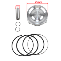 Pour VESPA GTS GTV GTS300 GTV300 Piston avec segments de piston Diamètre du piston 75MM 13101-L3A-000 13101-BCF-010 Accessoires de moto