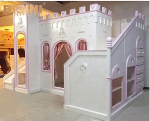 <span class=keywords><strong>Lit</strong></span> superposé <span class=keywords><strong>en</strong></span> bois pour enfants, château personnalisé, <span class=keywords><strong>lit</strong></span> de princesse avec bibliothèque - Product Image 4