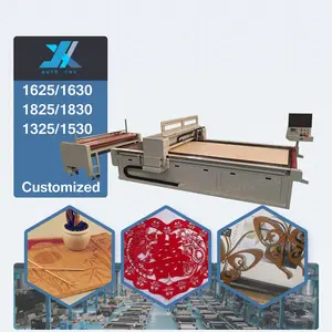 JX 1625 Co2 laser cutting machine for fabric cutting with CCD automatic loading unloading 1625