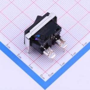 SDDJE12200 Rocker Switch Through hole Component (THT) Switch 21mm 15mm 24.2mm Concave Bend - Product Image 2