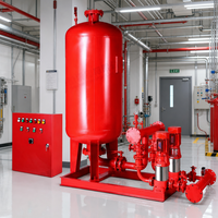 Pompe à incendie verticale compacte en ligne, centrifuge monophasée, pour système d'hydrant d'incendie de bâtiment commercial