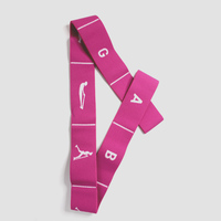 Bande de fitness personnalisable à 8 boucles pour l'entraînement en résistance au sport, sangles de yoga élastiques, ceinture de pilates avec logo personnalisé, produit de sangle