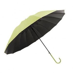 Paraguas Publicitario Clásico Semiautomático con Panel de Pongee de 16 Varillas, 105 cm de Diámetro Abierto, Mango Recto y Pegamento Negro - Product Image 3