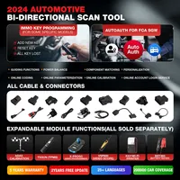 Outil d'analyse bidirectionnelle LAUNCH X431 PRO TT avec connecteur DBSCar VII, réinitialisation 37 + pour toutes les voitures, codage en ligne ECU, clé CANFD IMMO,