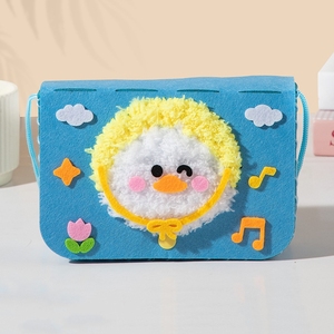Kit de Bolsa Cruzada de Tela No Tejida DIY para Niñas con Diseño de Conejito, Juguete Educativo de Manualidades para Niñas, Set de Manualidades con Diseño de Conejito - Product Image 5