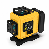 Niveau laser rotatif multi-angles pratique en gros, 360°, 16 lignes, longue autonomie, rechargeable, pour la construction et l'ingénierie