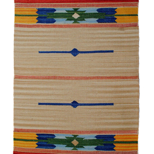 Tapis moderne en coton de qualité supérieure, fait à la main, lavable et réversible, pour les voyages et la maison - Product Image 1